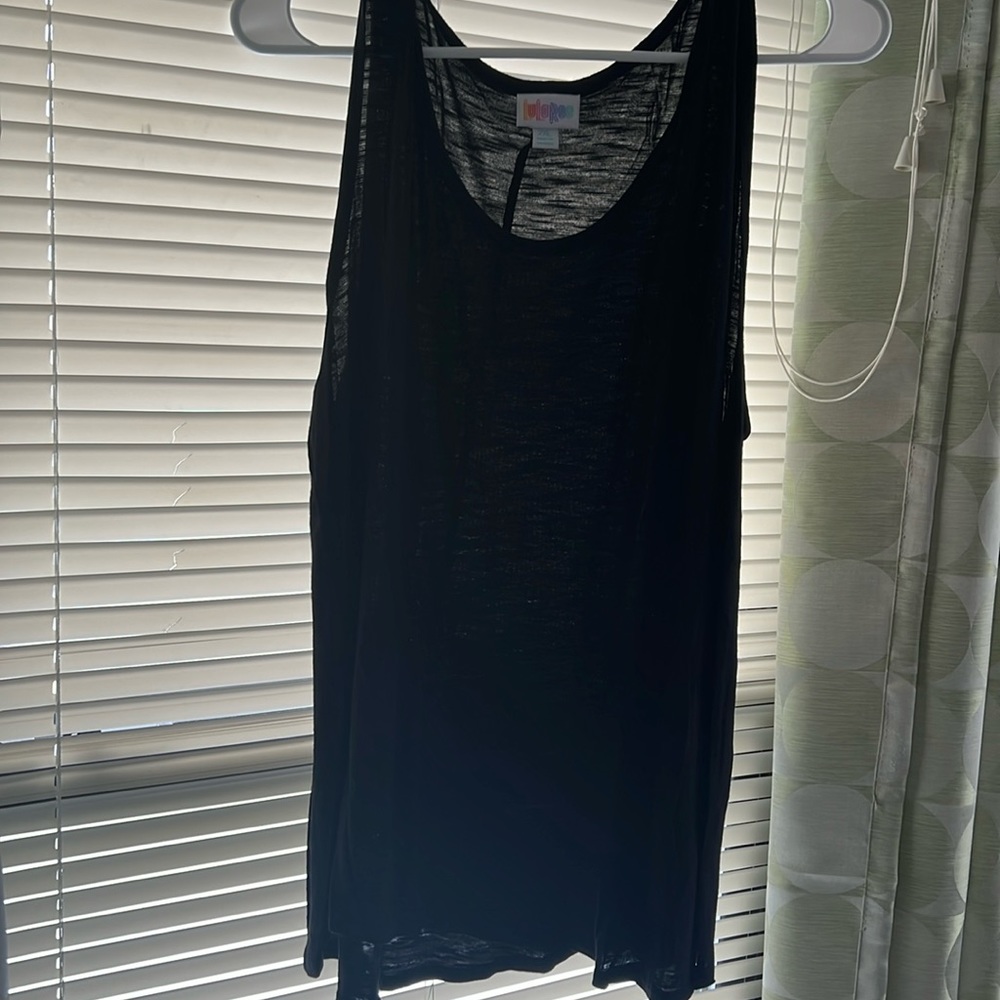 Lularoe black tank top size 2XL
